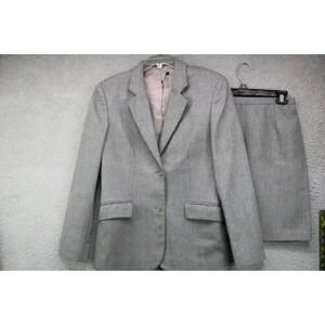 Sisley-Made in Italy-Women's Virgin Wool Skirt Suit-Size 42-44-Business-Office